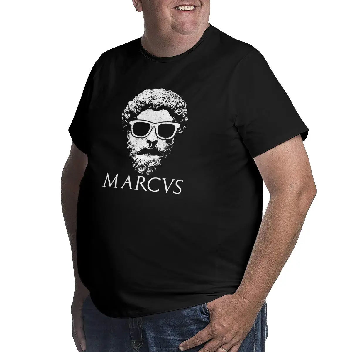 Stoicism Philosopher King Marcus Aurelius Men vintage t shirtsmen O Neck Big Tall 100% Cotton printed Tops Oversized 6XL graphic