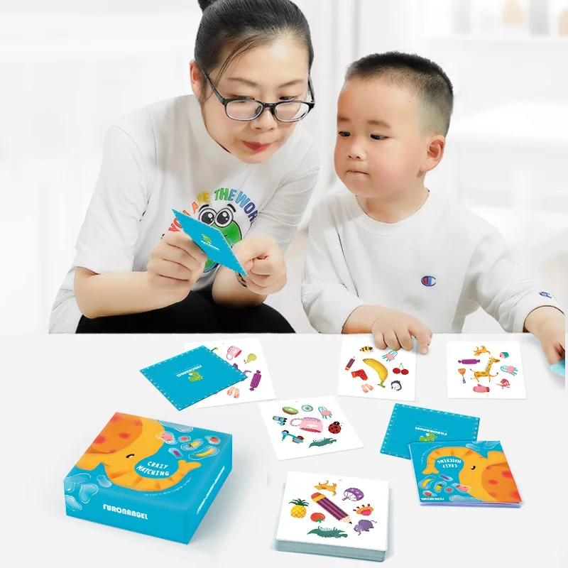 Crazy Pairs Of Cards Matching Cards Children's Cards Fun Puzzle Thinking Training Desktop Game Toys Parent-child Interactive Toy