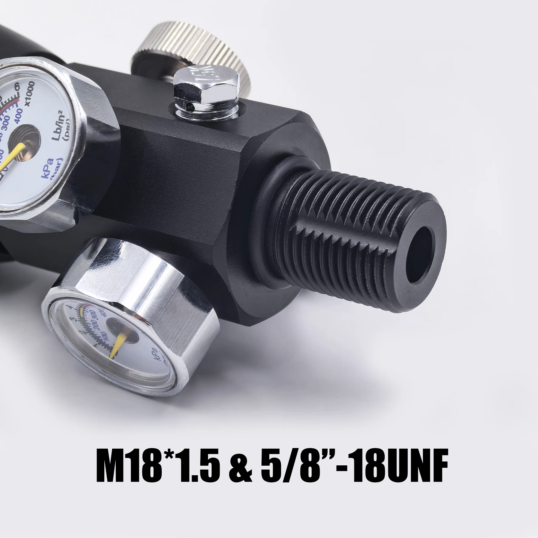 Válvula DIN 300bar para tanque de aire comprimido – Rosca M18x1,5