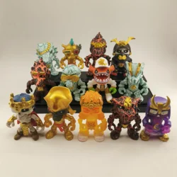 2Pcs Different Original Treasure X Aliens Action Figures Toy 6cm Monster Soldier Figures Collection Model Birthday Gift