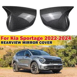 For Kia Sportage KX5 2022 2023 2024 Pair Rearview Mirror Cover Side Reversing Mirror Caps Rear View Mirror Trim Car Accessories