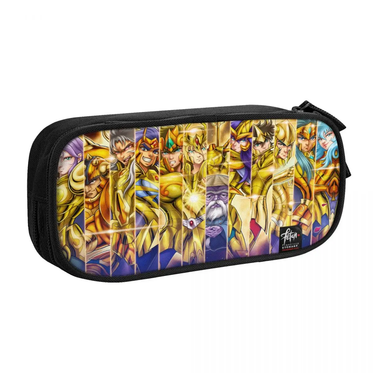 Custom 12 Gold Saints Knights Of The Zodiac Cute  Supernatural Saint Seiya Manga Pencil Pouch Students Stationery