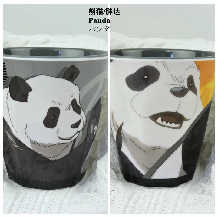 Anime Jujutsu Kaisen Kugisaki Nobara Panda Zenin Maki Cosplay Cartoon Student Resin Cup Milk Water Glass Birthday Xmas Gift