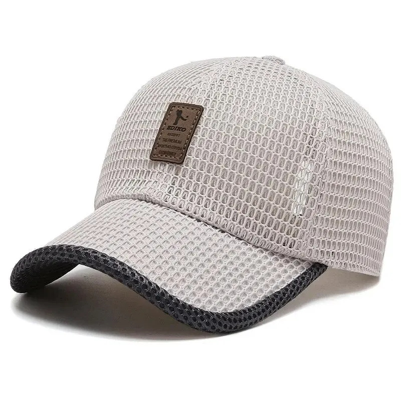 Spring And Summer New Mesh Hat Men\'s Autumn And Winter Cap Korean Tide Hat Hat Outdoor Casual Fashion Sunshade Baseball Cap