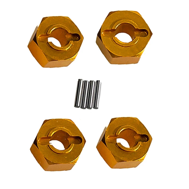 新しい-4 個 MJX 1/14 1/16 14210 14303 16207 16208 リモートコントロールカーアクセサリー 12 ミリメートル六角コネクタ