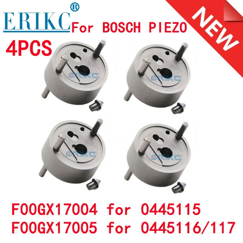 

4PCS F00GX17005 Fuel Injection Repair Kits Piezo Valve Set F00GX17004 For Bosch Piezo 0445115 / 116 / 117 Series Injectors