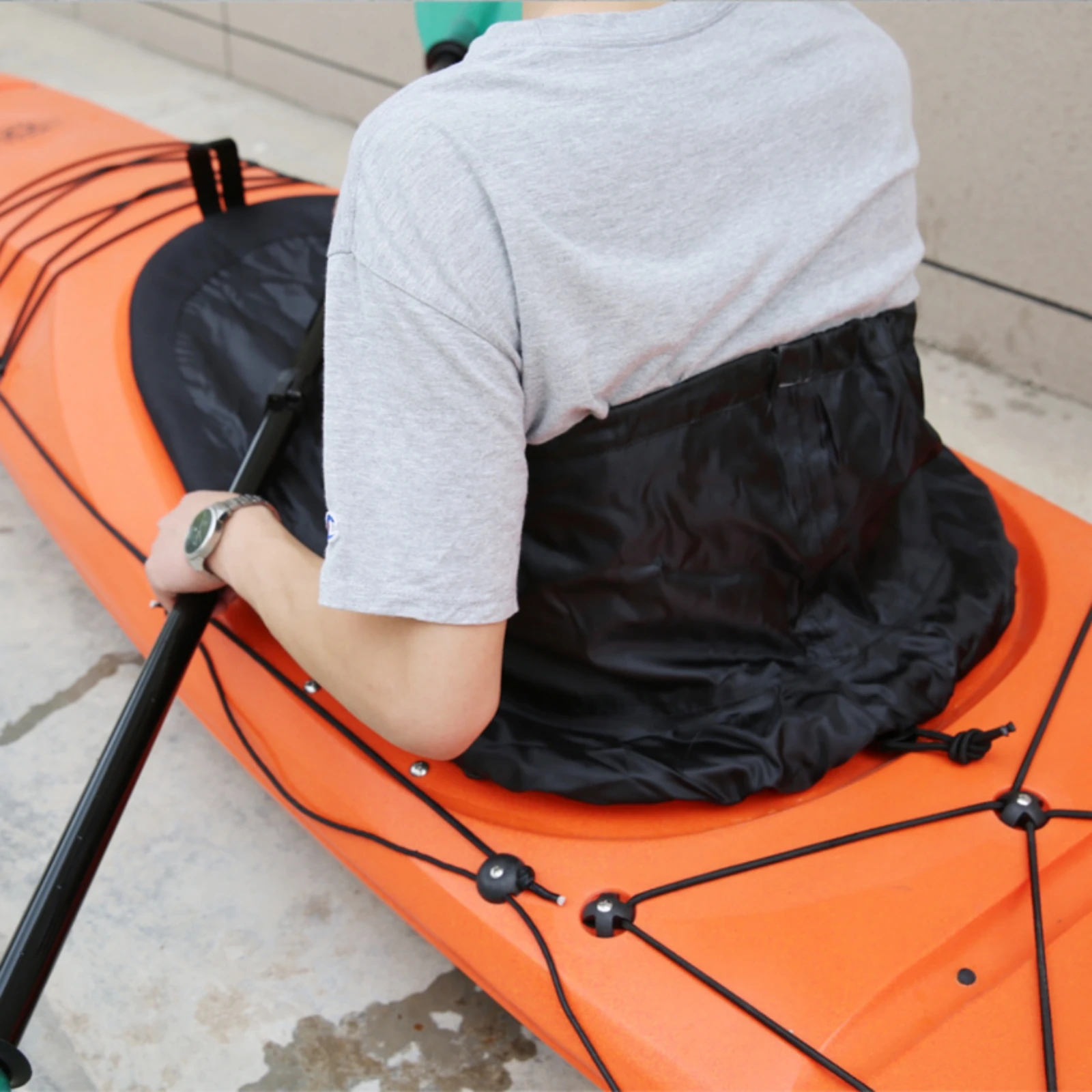 Kayak Spray Skirt Waterproof Cockpit Cover Rounded Edge Water Sports Gear for Paddling and Outdoor Excursions