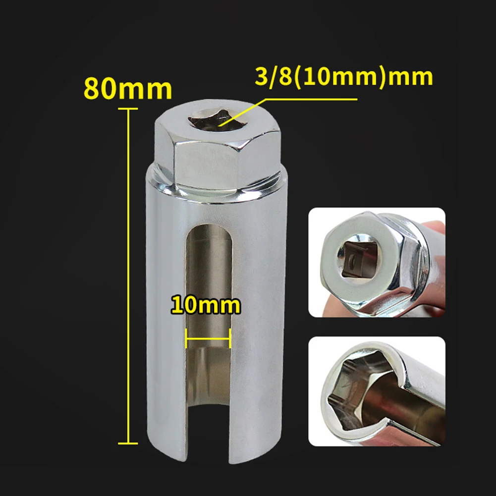 Grey Oxygen Sensor Wrench 3 8 Drive Oxygen Sensor Tool 3 8 Drive Tool User-friendly Mechanism Effortless Removal