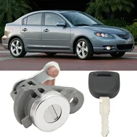 Cilindro de cerradura de puerta delantera izquierda, aleación de Zinc, excelente estabilidad mecánica, repuesto para coche MAZDA 3 2004-2009 LHD