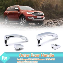 Outer Exterior Door handle Chrome With Cap for Ford Ranger Everest T6 T7 Mazda BT50 2012-2020