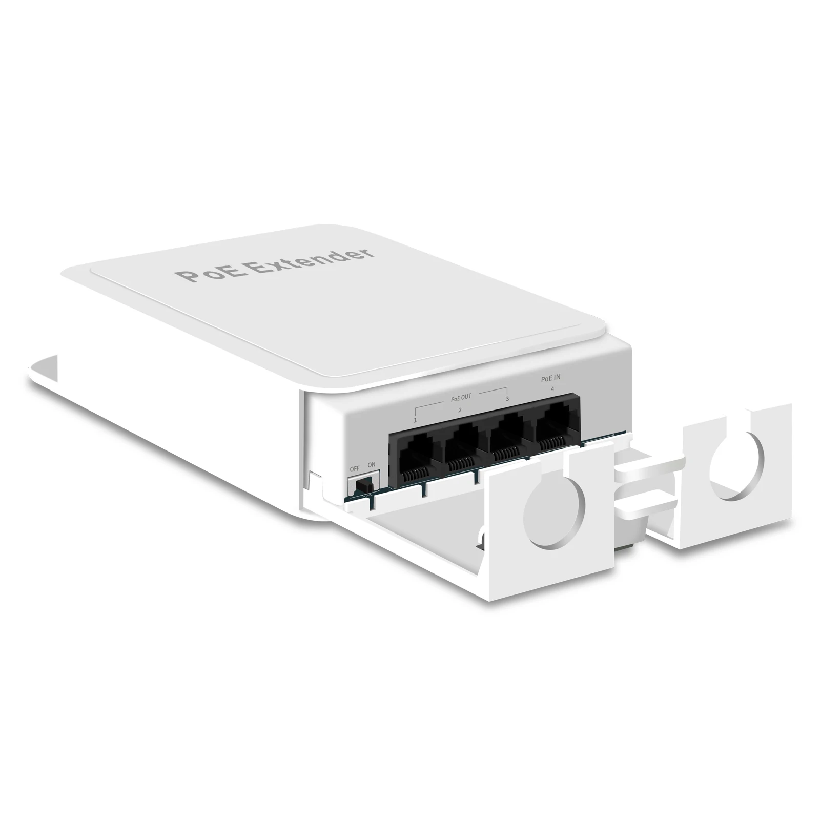 

Rainproof 3 Port POE Extender 10/100Mbps 1 to 3 Network Switch Repeater with IEEE802.3af Plug&Play for PoE Switch NVR IP Camera