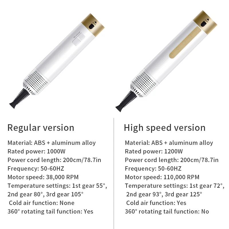 6 في 1 مجفف الشعر بكرة الشعر مستقيم مشط المنزلية Multistyler مجموعة تصفيف الشعر منفاخ فرشاة مكواة تجعيد صالون الهواء الساخن الطراز