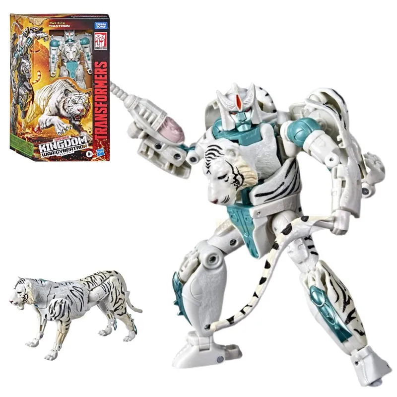 Hasbro Genuine Transformers Kingdom Series Voyager Class Tigatron Model Action Figure Boy Children Birthday Gift Collection