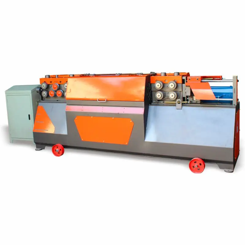 Rebar Straightener Cutter Machine 4-12mm Automatic Steel Bar Processing Equipment CE Certified Construction Site