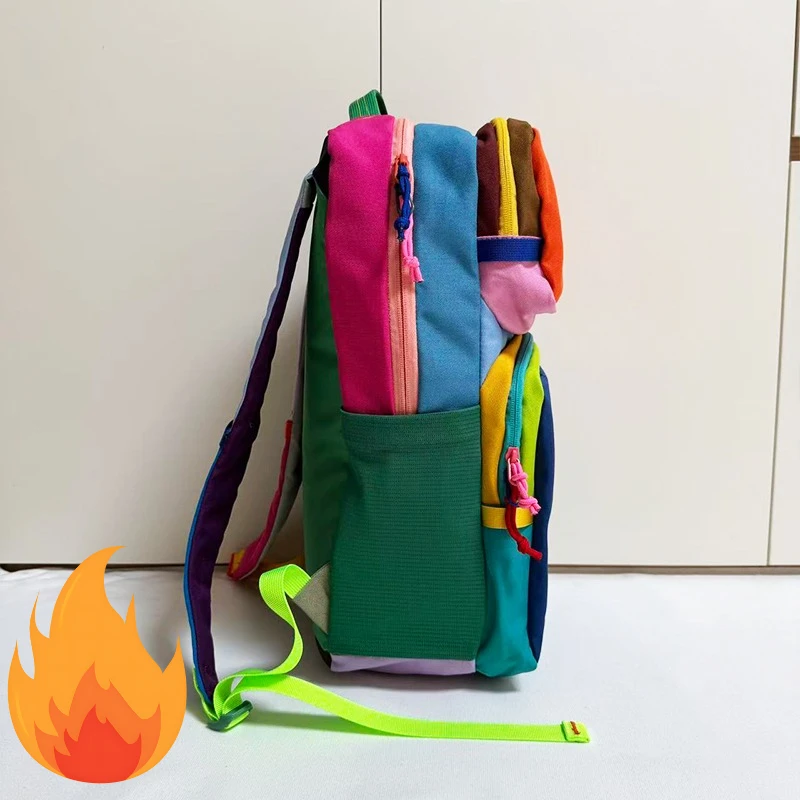 Mochila Alpaca Robot Dopamina, mochila de nailon para senderismo, mochila escolar de viaje ligera con correas transpirables