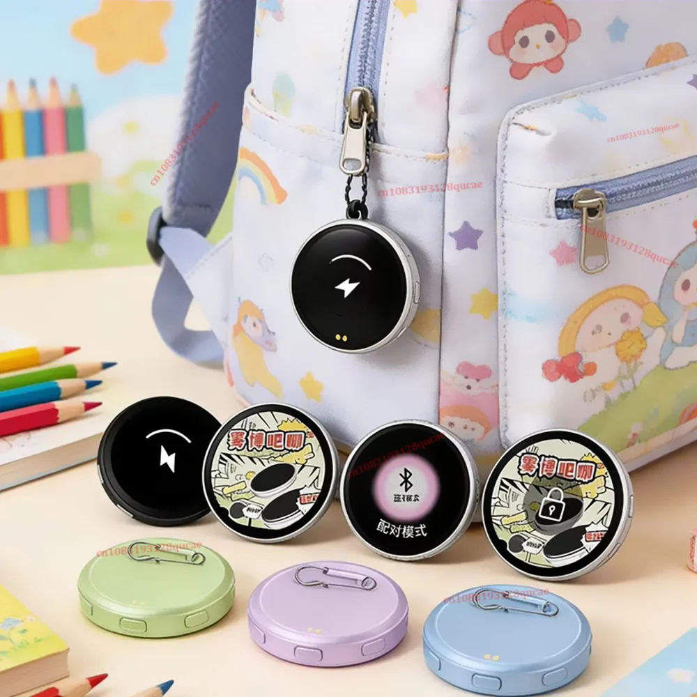 

Anime E-Badge BT6.0 Electronic Badge 1.7-Inch Hd Display Multi-Color Solid / Flashing App Control For Images Gifs Videos Display