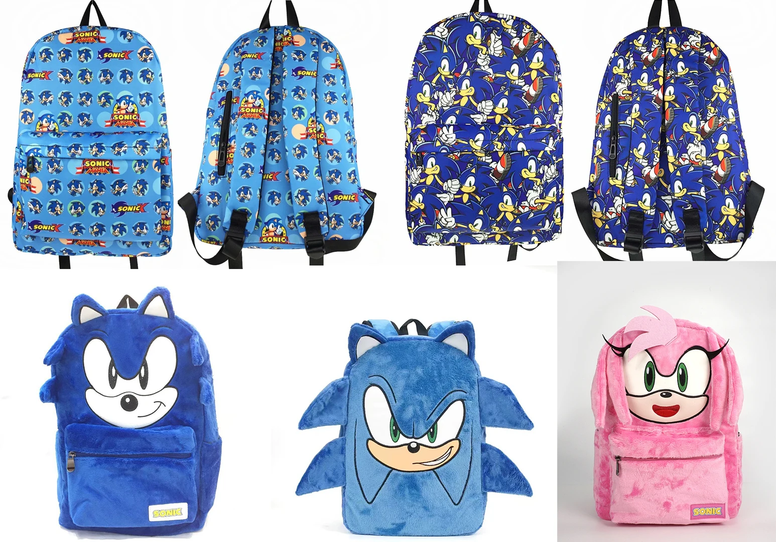 Boys and girls schoolbags cartoon For S-Sonics high value durable couple bag large capacity cute student backpack corduroy