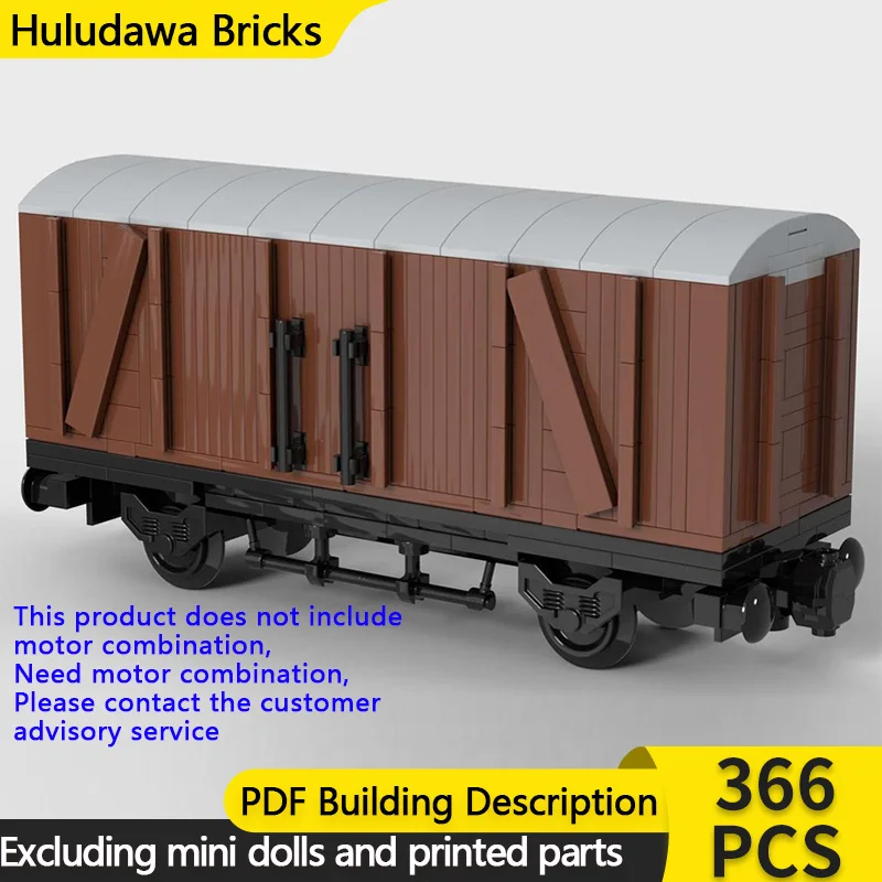 

City Car Model MOC Building Bricks Railway Freight Train Boxcar Modular Technology Children Holiday Gifts Assemble Toys Suit