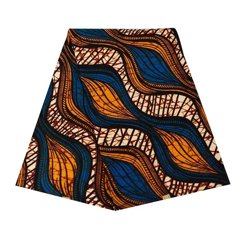 Tela de cera con estampado de Ankara de África, Tissu de patrón de bloque para serrar vestido de fiesta, Material de Pagne, Patchwork hecho a mano, bricolaje