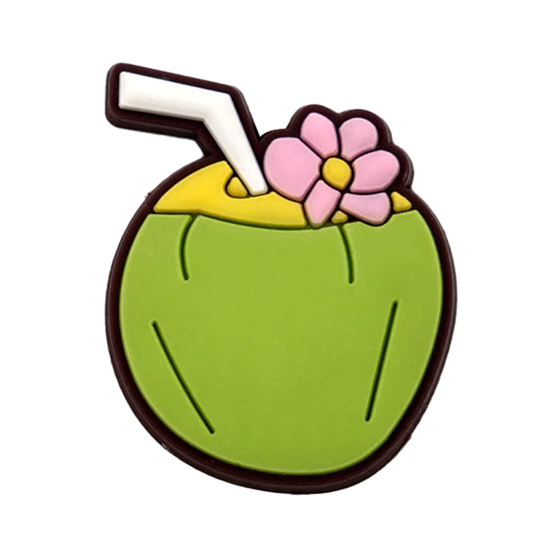 1-50 PCS Car Ghost Shoe Charms, Dumbbell and Coconut Tree Charms for Shoes, Cross Watermelon Sandal Clog Clips