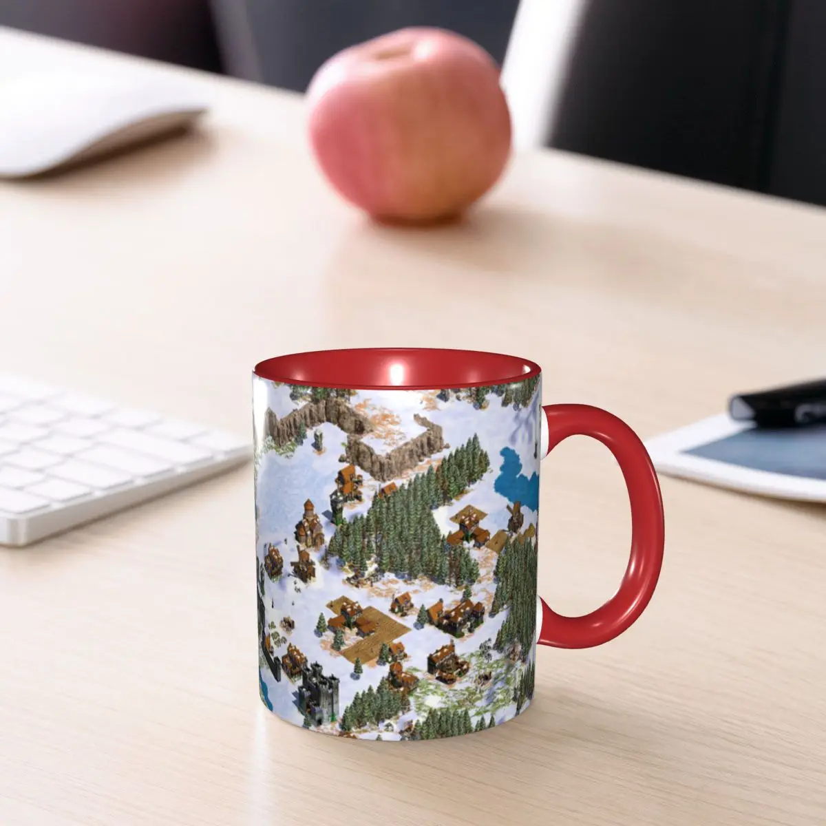 Age Of Empires Snowy Landscape Cup Mug Funny Ceramic Coffee Cups Tea Mugs Milk Cup Drinkware Gift for Friends