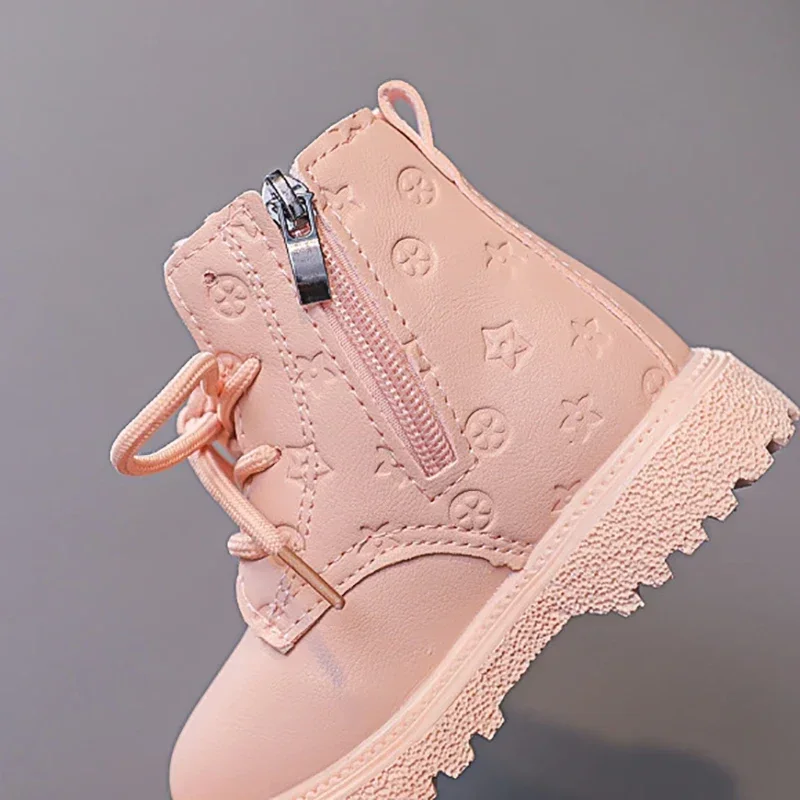 2024 Winter Baby Girls Boys Snow Boots Warm Plush Infant Toddler Boots Outdoor Soft Bottom Non-Slip Children Boots Kids Shoes