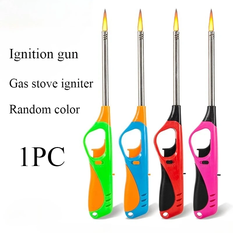 Ong Reach Kitchen Igniter Lighters Refillable Extended Nozzle Open Flame Gun Lighter Fire Starter For Gas Stoves/Cooker Tops