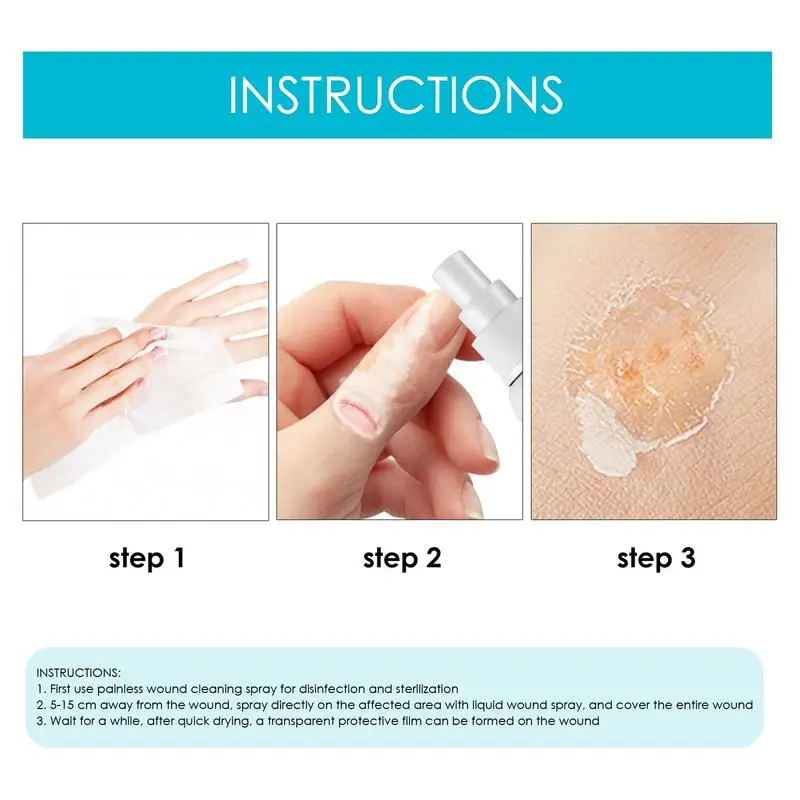 Transparent Wound Dressing Adhesive Wound Cover Waterproof and Breathable Transparent First Aid for Minor Cuts Wounds Scrapes