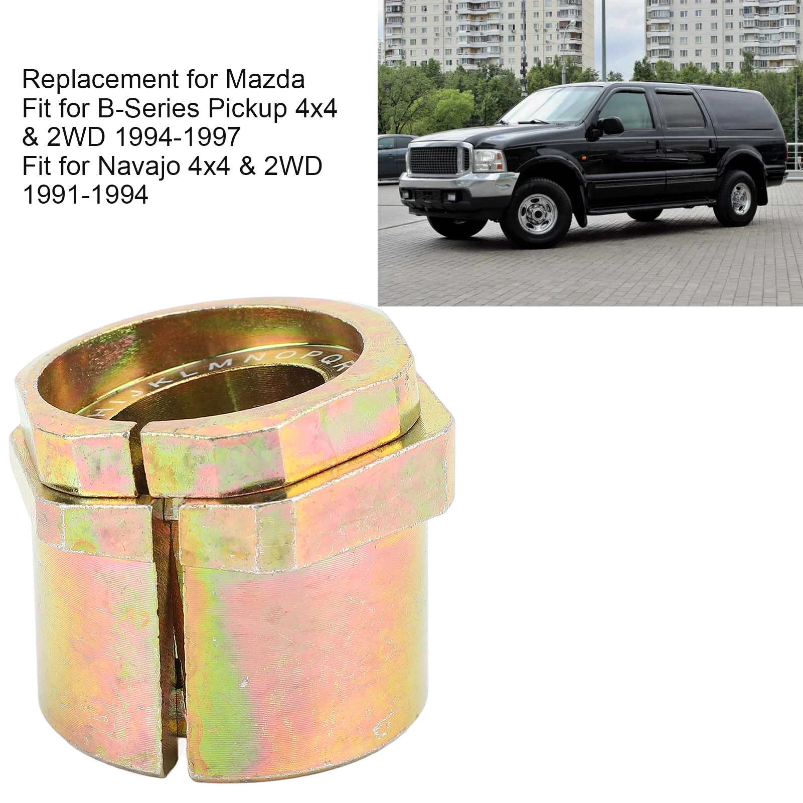

Camber Caster Alignment Bushing Front Camber Caster Bushing 44‑5094 Adjustable Practical for B‑Series Navajo