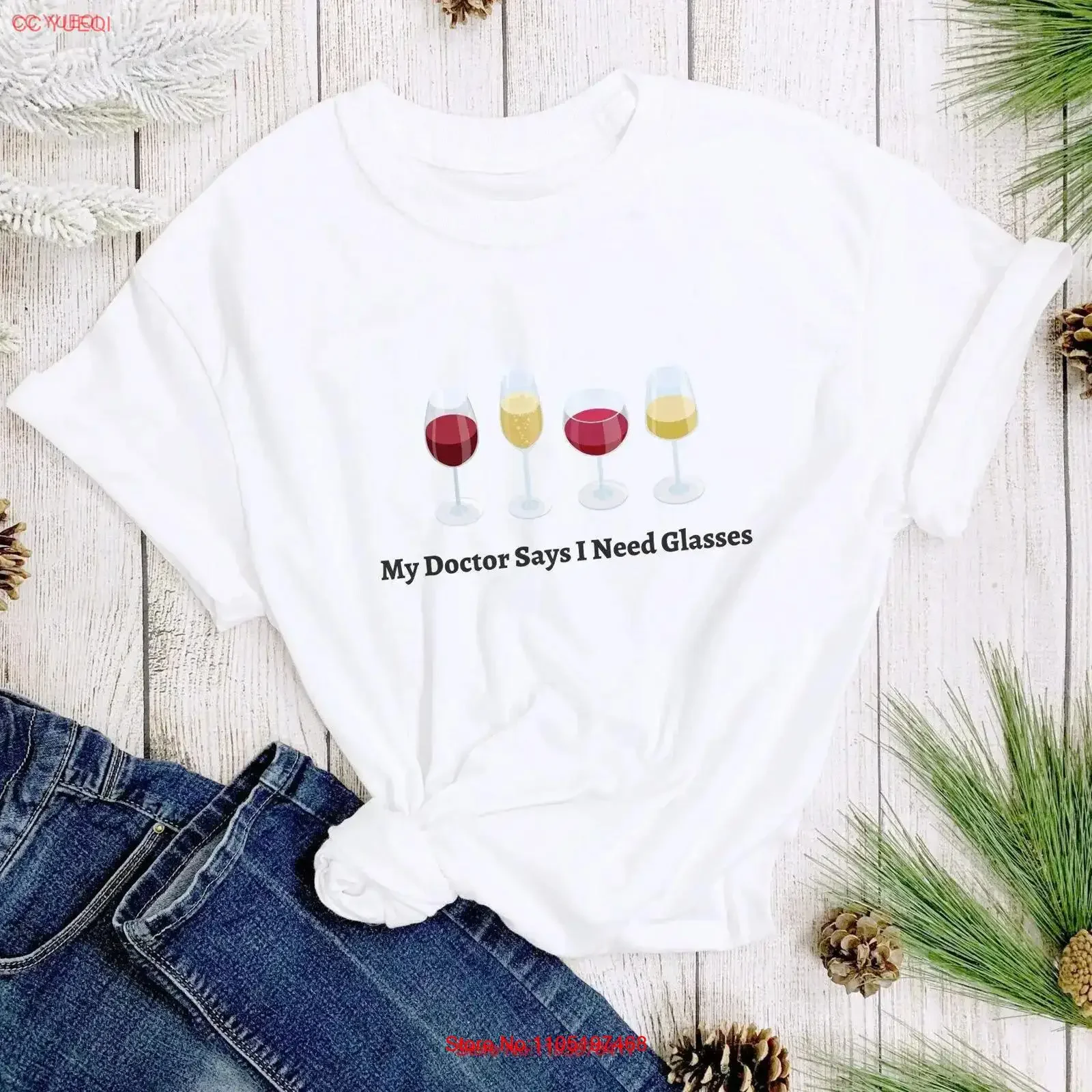 تي شيرت شرب النبيذ يحتاج إلى نظارات للأصدقاء عنب مضحك مضحك أو هدية تذوق ليلية عتيقة مغسولة ممتدة