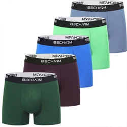New 5pcs/set Men's Boxers Panties Sports Cotton Shorts for Men Briefs Set Long Sexy Underwear Camouflage Solid Color Clothing