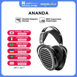 HIFIMAN Ananda Stealth Magnet Open-Back Over-Ear Full-Size Planar Magnetic Hi-Fi Headphones