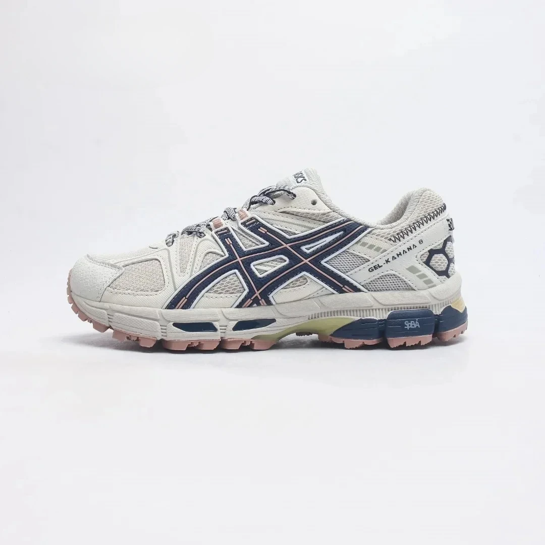 Asics GEL Kahana 8, Herren- und Damen-Laufschuhe, niedrige Vintage-Sneaker für den Außenbereich, atmungsaktiv, leicht