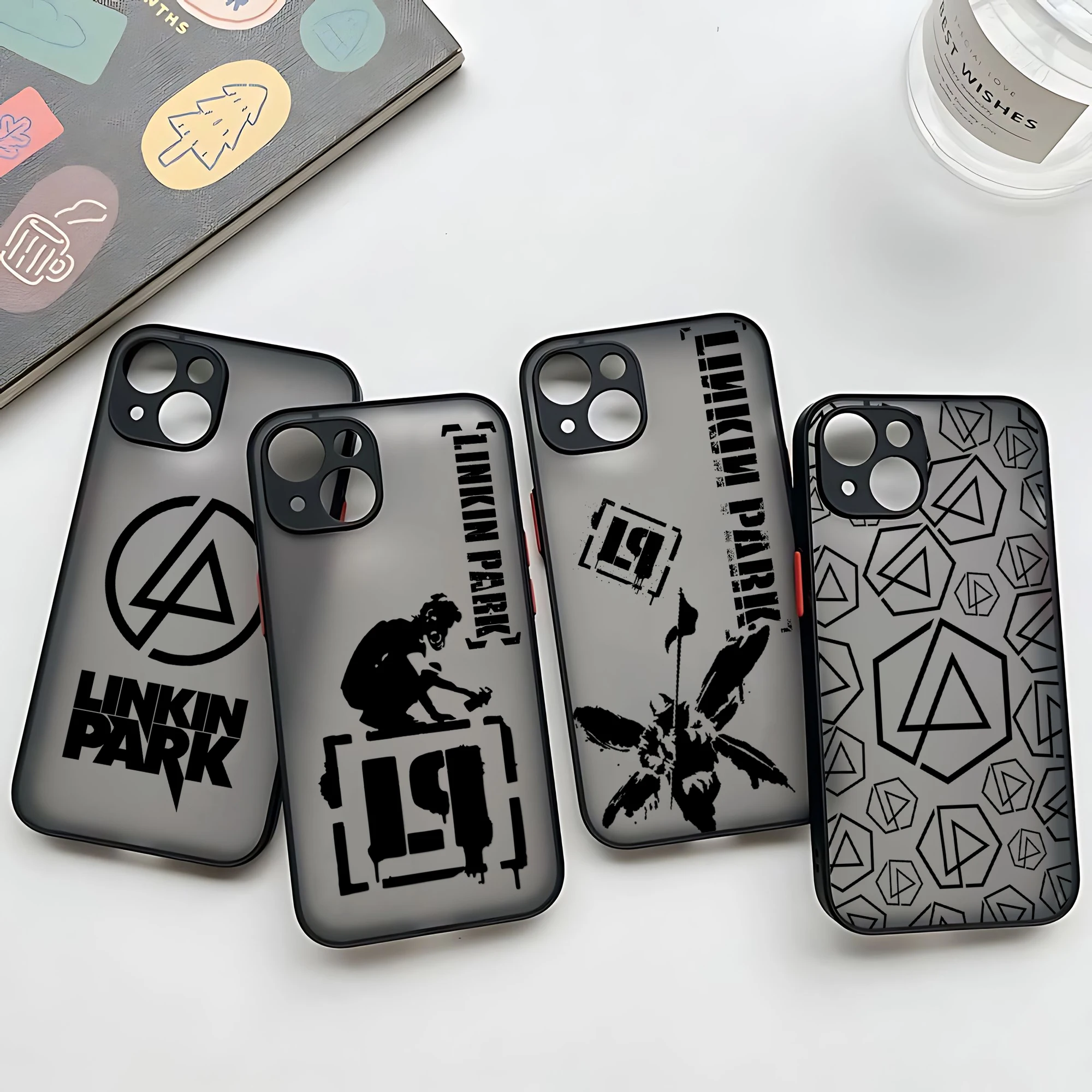 Band L-Linkin P-Park Cool Phone Case For Xiaomi Redmi Note 13 12 11 10 10C 10X 9A 9T 9C 8 7 Pro Plus 5G Matte Transparent Cover