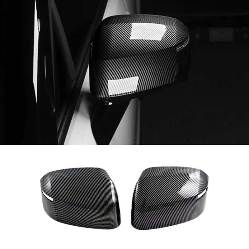 

Rearview Mirror Cover Trim For Hyundai Santa Fe MX5 2024 Carbon Fiber Door Side Mirror Cap Accessories