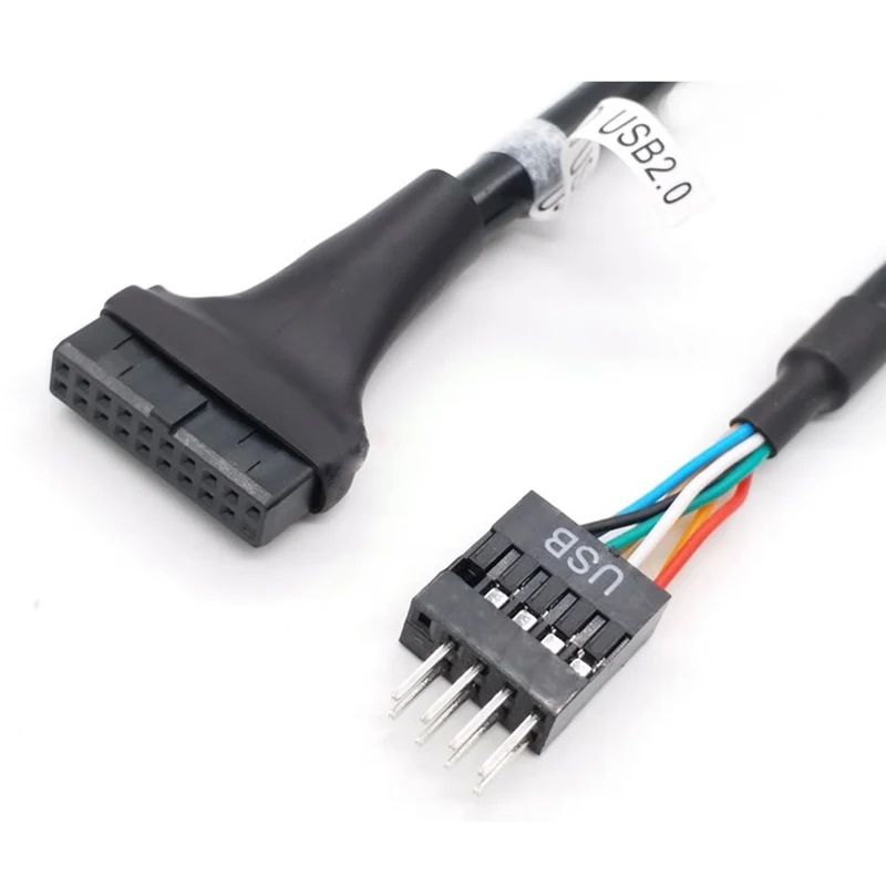 

1PCS 20Pin USB 3.0 to 9Pin USB 2.0 male and female motherboard cable adapter cable computer cable connector