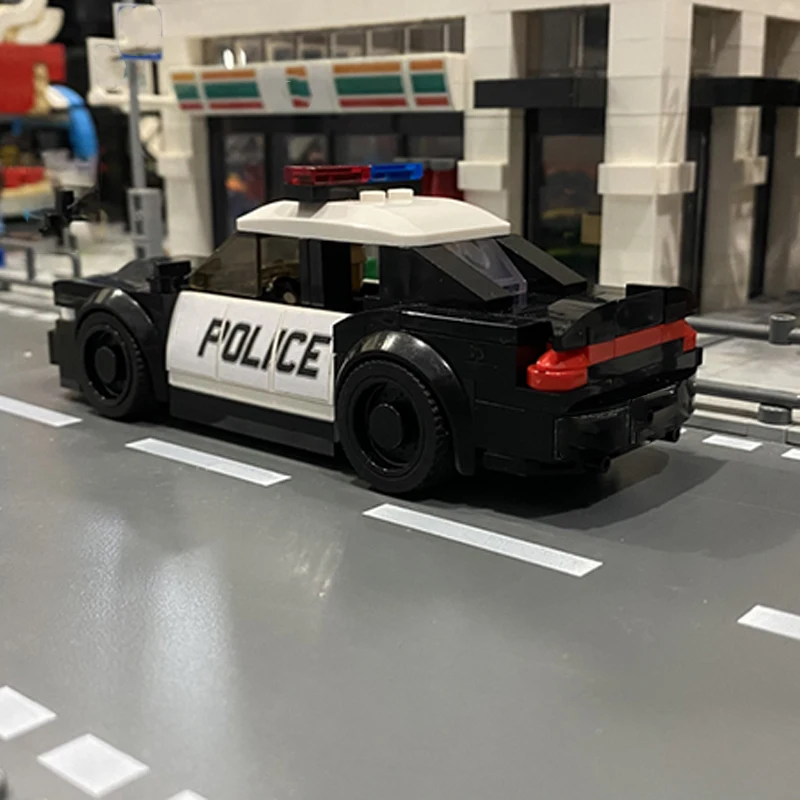 Speed Racing Model MOC Building Bricks SRT Intercept Police Cars Modular Technology Gifts Holiday Assemble Children Toys Suit
