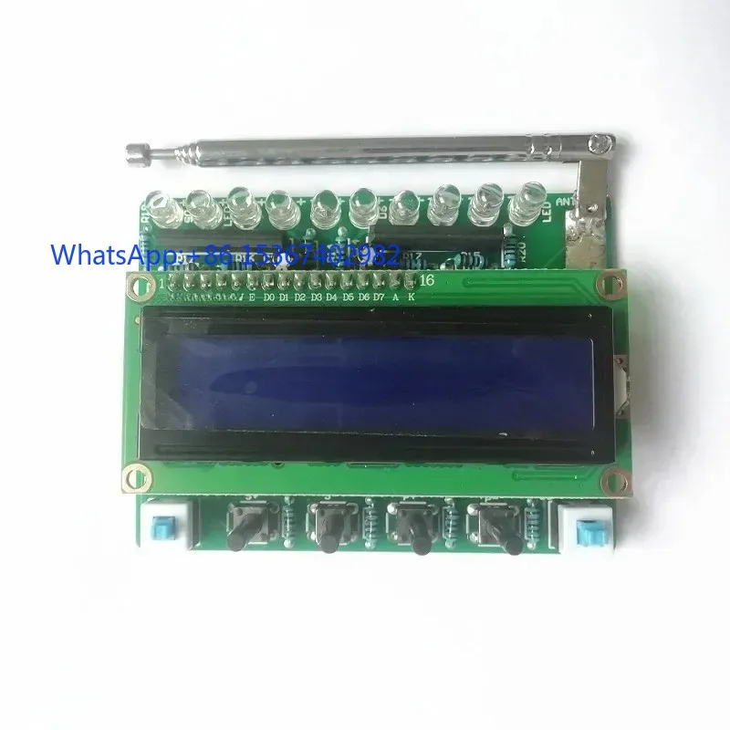 2PCS 51 Single-Chip Microcomputer With Level Indicator RDA5807 FM Module Digital Radio DIY Electronic Assembly Accessory