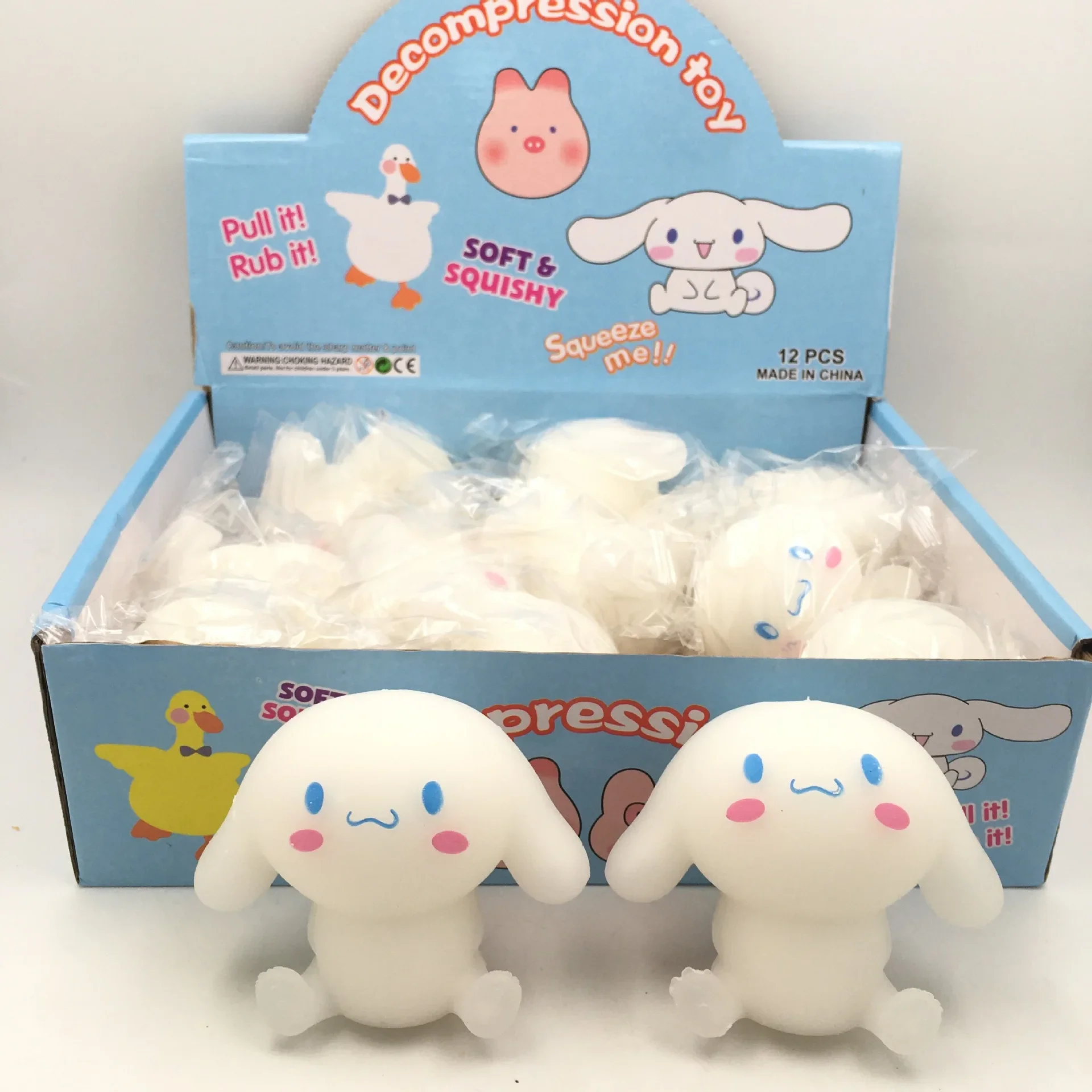 Sanrio Cinnamoroll Decompression Toy for Boys Girls Anime Cartoon Cute Stress Relieving Toys Students Relief Tool Supplies Gifts