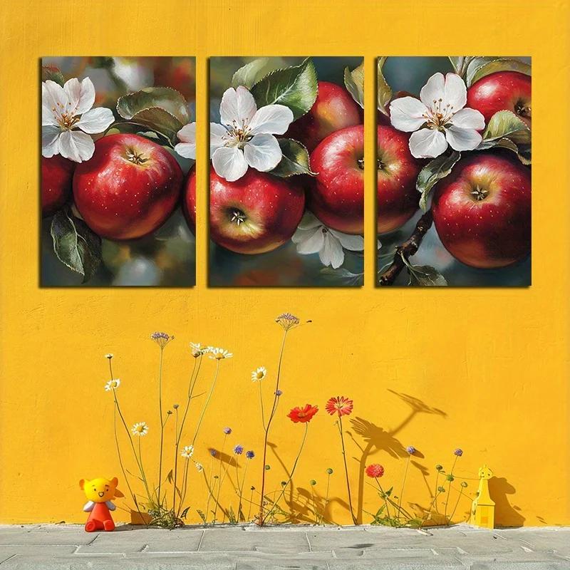 2D Flat, 2D Flat, Paintings, A Collection of Three Frameless 2D Canvas Artworks Measuring 12X18 Inches (30X45 Cm) for Decorat