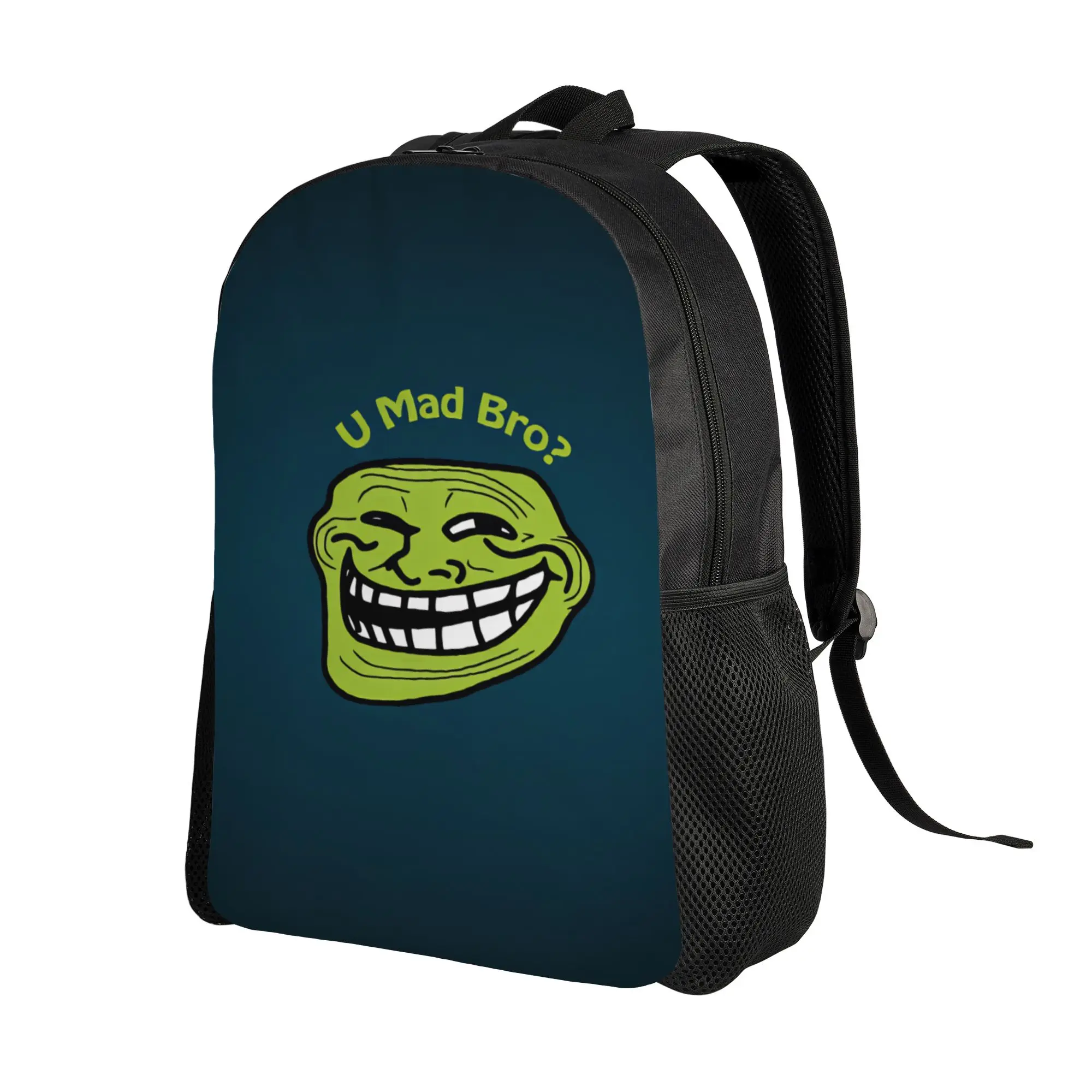 Trollface Meme  Backpack Unisex  Durable Backpacks Polyester Kawaii School Bags Workout High Quality Rucksack
