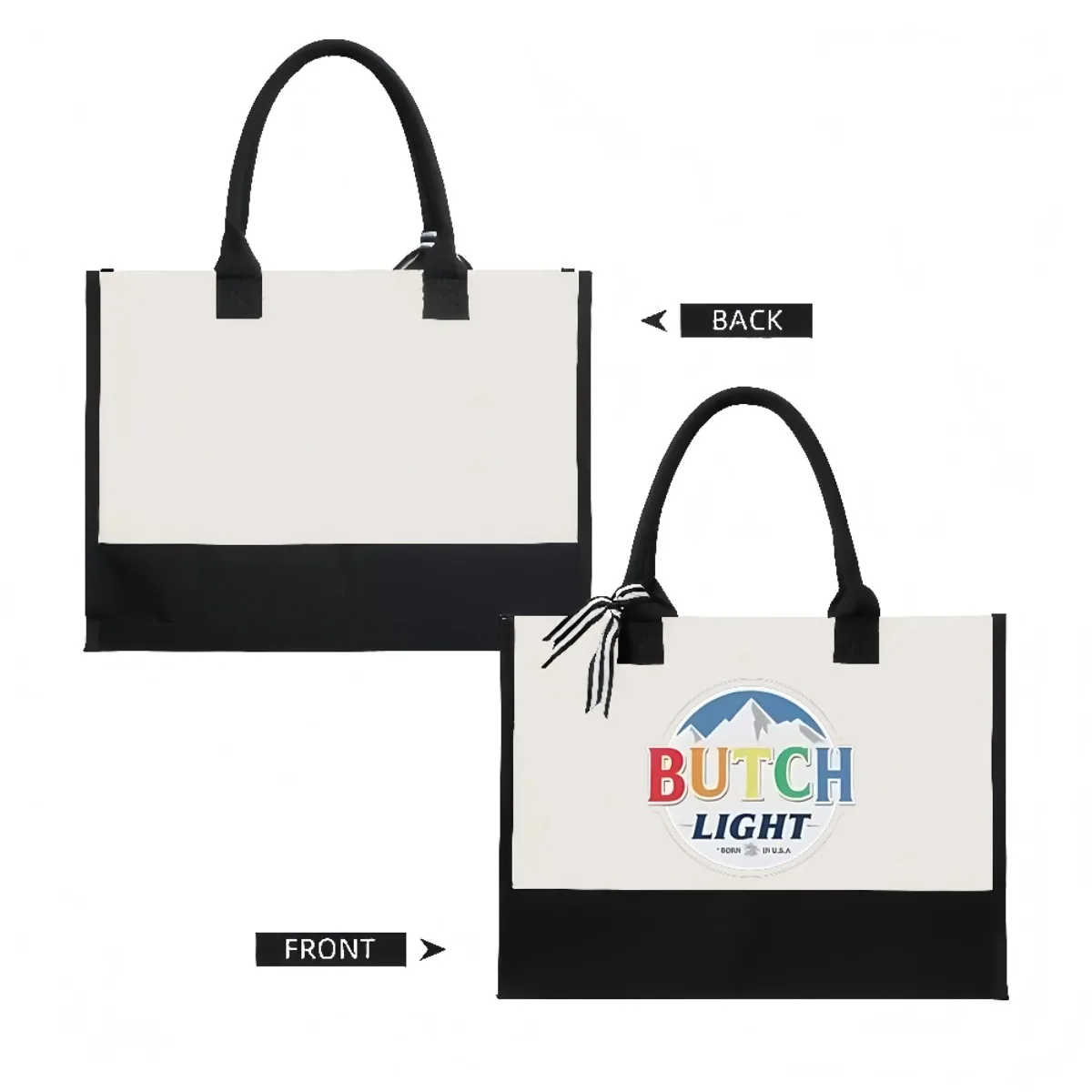 حافلة علب الجعة الخفيفة 2026 وصول جديد موضة عملية واسعة قابلة لإعادة الاستخدام حمل حقيبة نمط طباعة 2 لهجة الثقيلة كبيرة Shoul