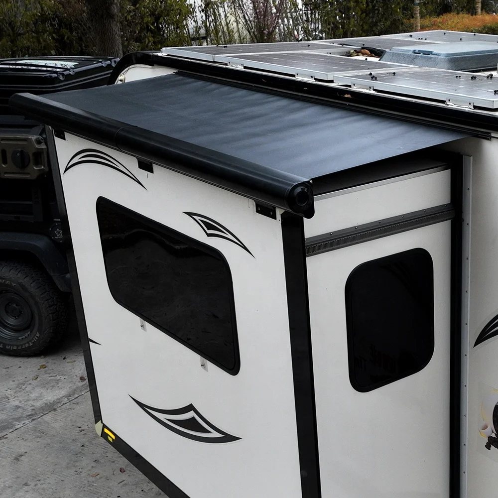 2.5M 3M Modular Full Cassette Slide Out Awning Kit Slide Out Topper with Cover Protection for RVs 5th Wheels Travel Trailers