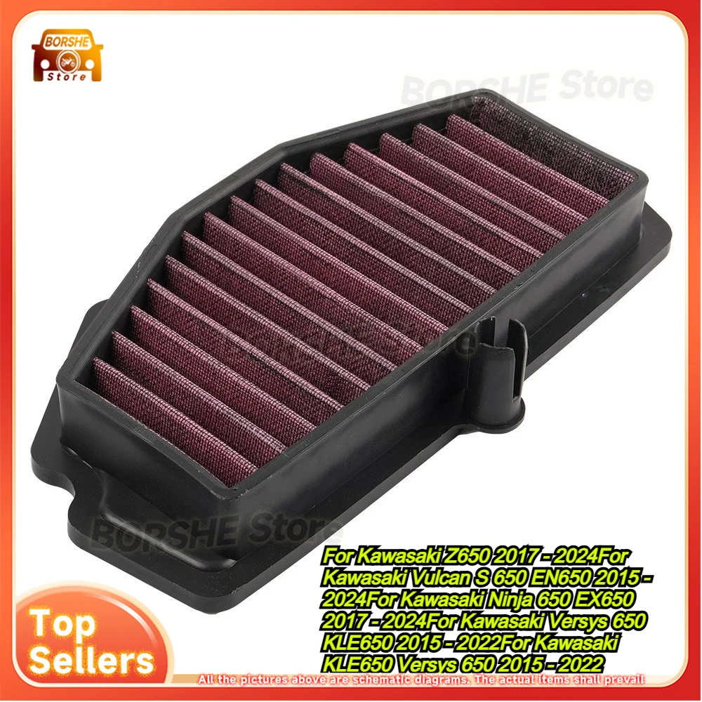 

Suitable for Z650, Z650RS, ER650 accessories, air filter elements, air purifier intake filter elements, Kawasaki motorcycles