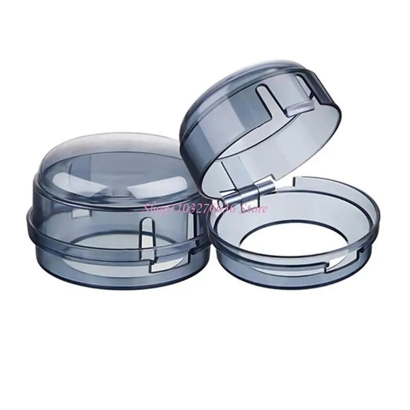 R6FD 2Pcs Kitchen Stove Knob Cover Child Proof Clear View Stove Knob Covers Baby Safety Oven Lock Lids Gas Stove Knobs Covers