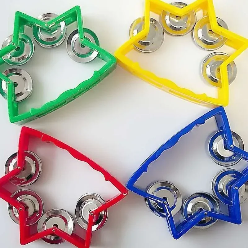 Five Star Clapper Bell Instrument Teaching Aids Children's Stage Performance Accompaniment Props Five Star Clapper Bell Rings