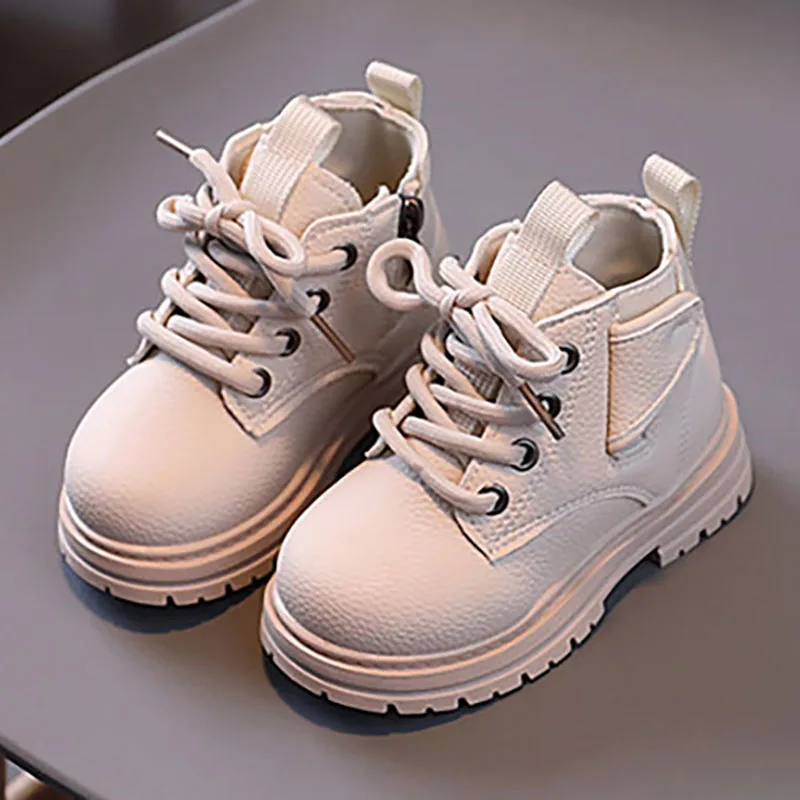 

Autumn Fashion Boots For Girls PU Leather Waterproof Little Girl's Casual Boots 2024 Trend Fashion Baby Girl's Fashion Shoes
