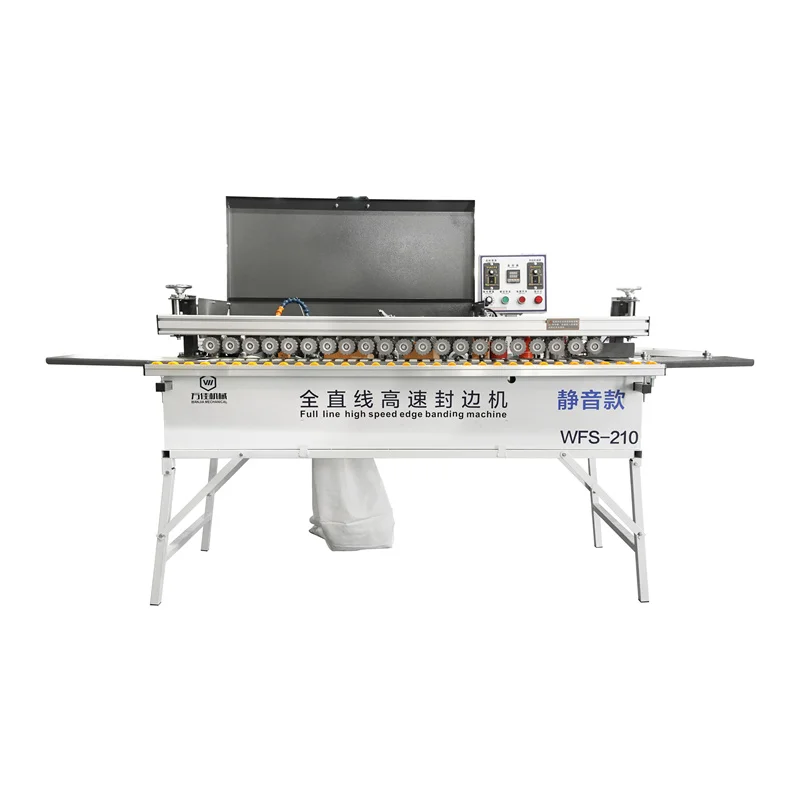 Silent Brushless Edge Banding Machine Fully High-speed Automatic Trimming and Polishing Straight Line Edge Banding Machine