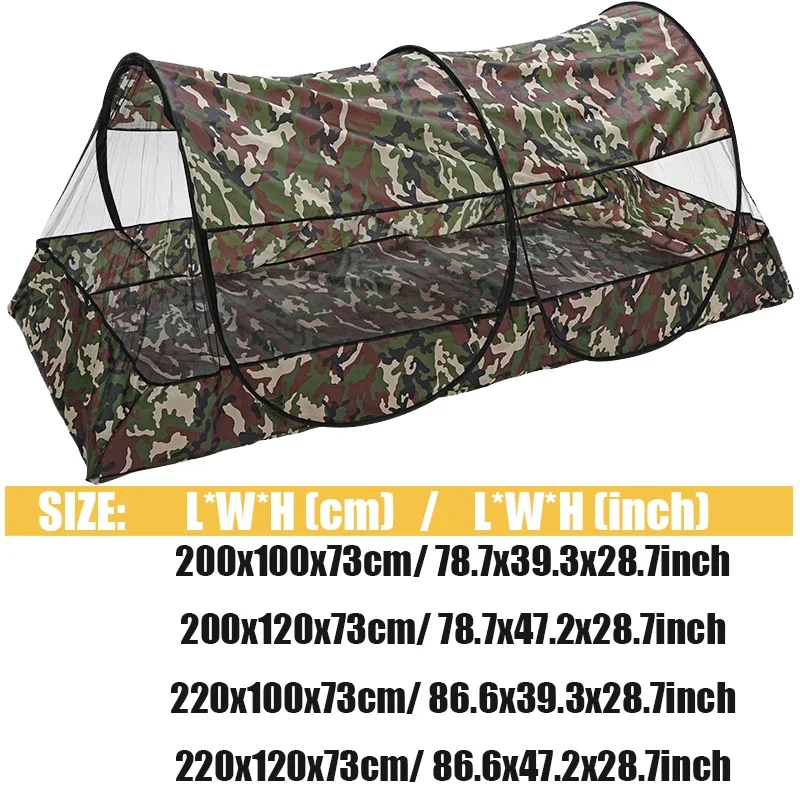 Waterproof Camping Mosquito Net Tarp Tents Travel Folding Portable for Trips Outdoor Garden Single-door Dormitory Anti-mosquito