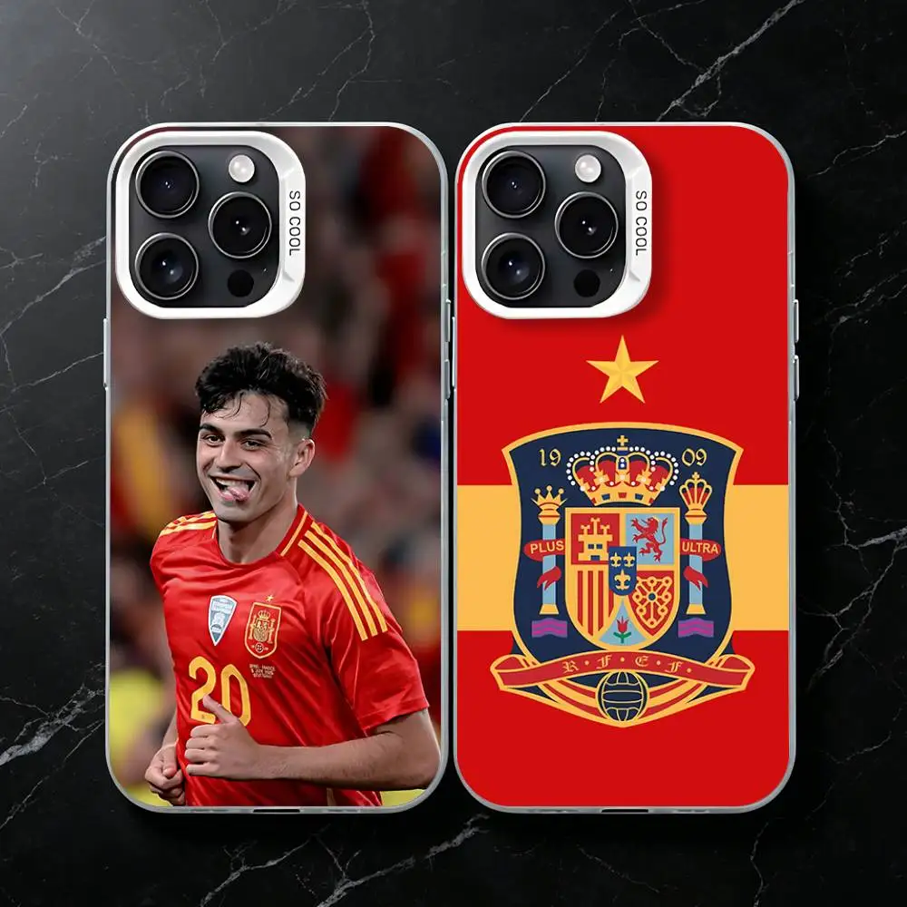 

Espana Spain Futbol Team Phone Case for iPhone 17 16 15 14 13 12 11 Pro Plus Max Mini X XS Air Stylish Cover